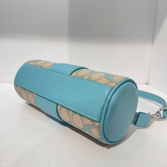 Coach CU003 Nolita Barrel Bag In Signature Jacquard IN Faded Blue - Picture 4 of 6